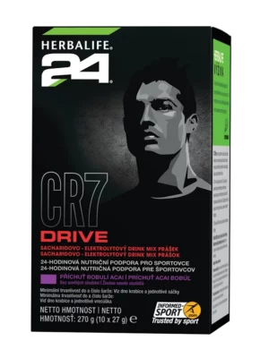 H24® CR7 Športový nápoj s príchuťou acai bobúľ 10 sáčkov